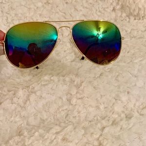 🤑Rainbow aviator sunglasses